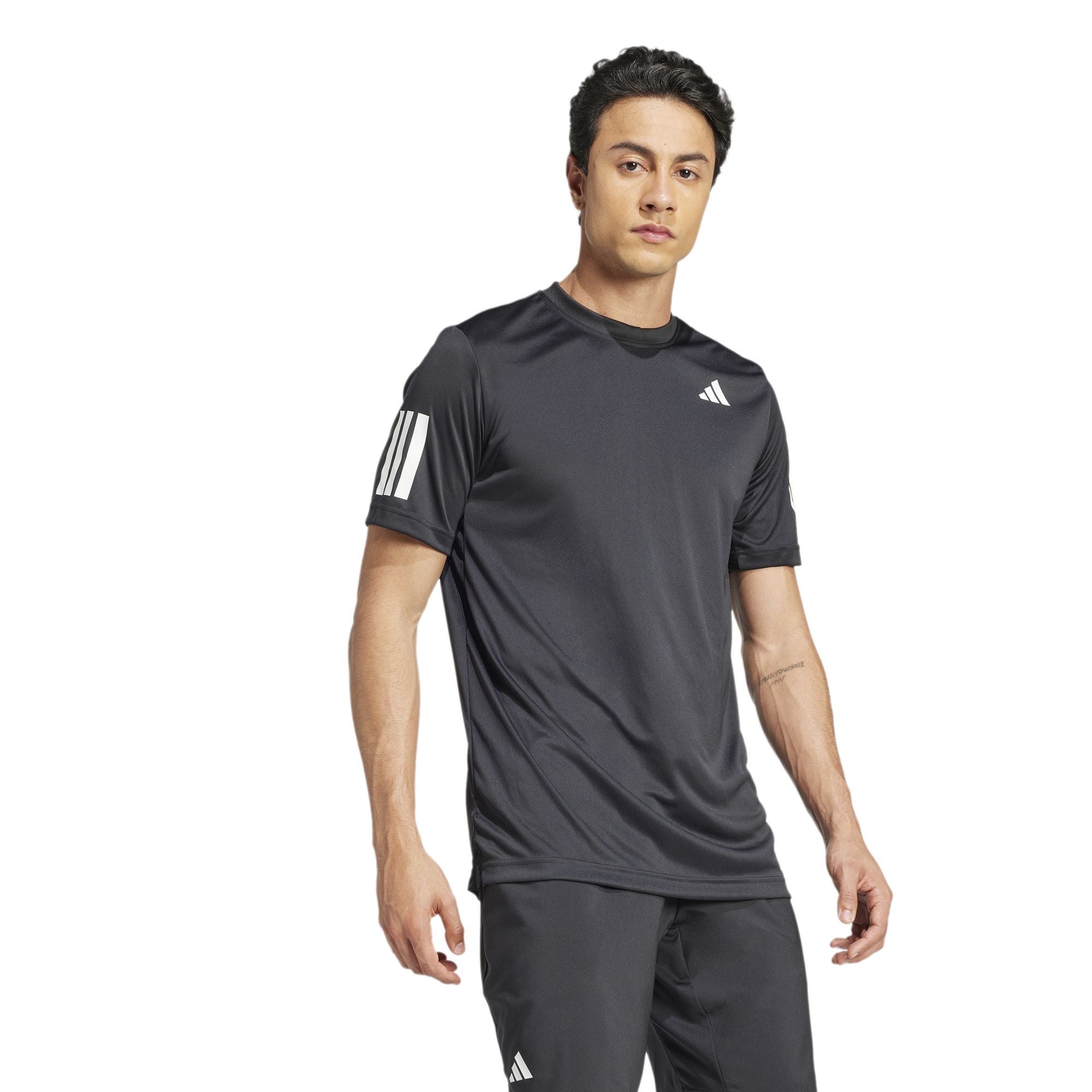 Marškinėliai ADIDAS Club 3-Stripe Men Black (S)