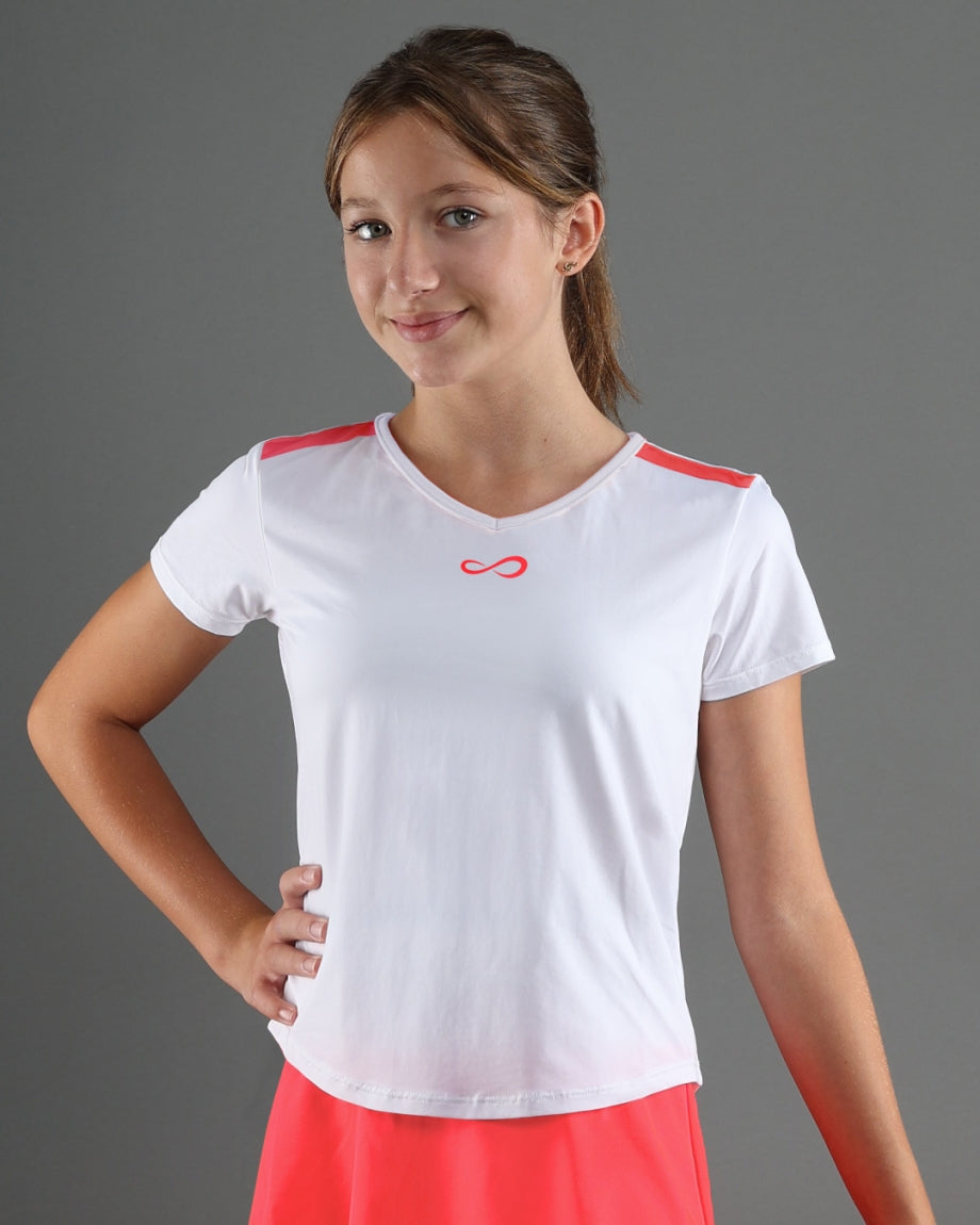 Marškinėliai be rankovių ENDLESS Glory II Kids White (12-14)