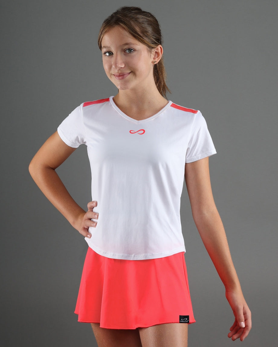 Marškinėliai be rankovių ENDLESS Glory II Kids White (12-14)