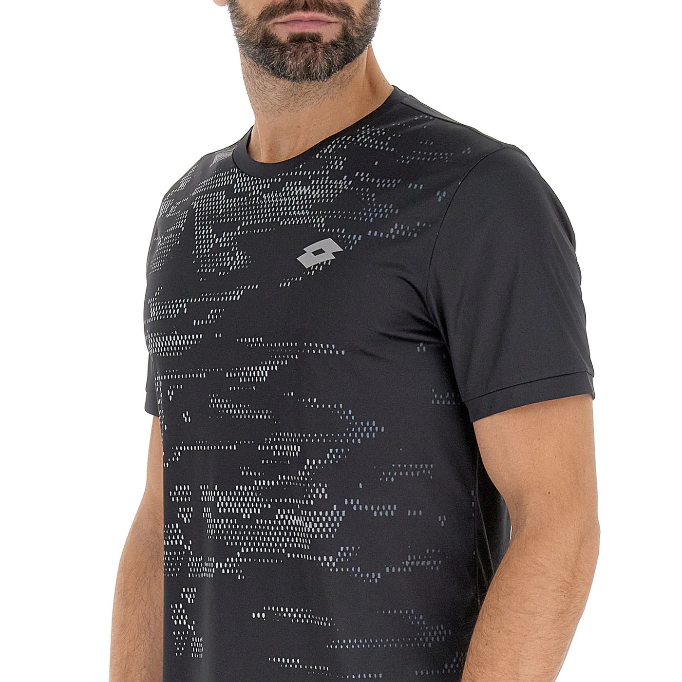 Marškinėliai LOTTO Superrapida D2 Man All Black (XXL)