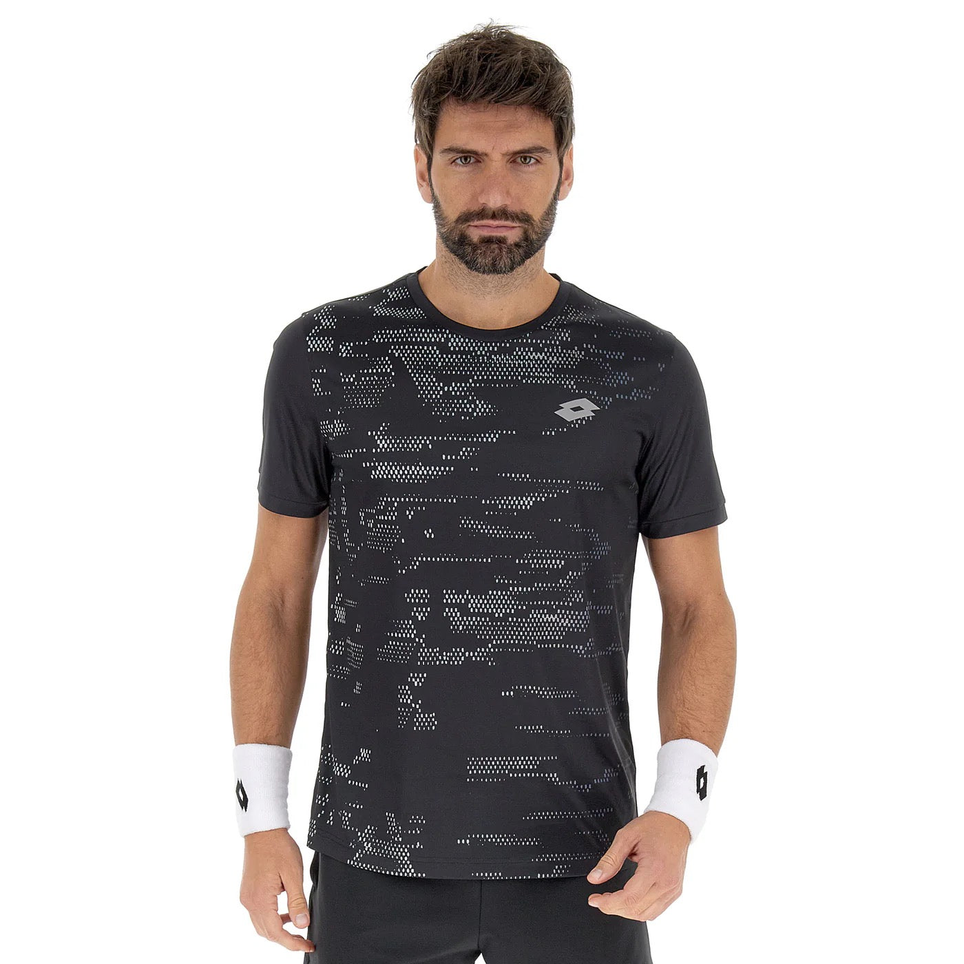 Marškinėliai LOTTO Superrapida D2 Man All Black (XXL)