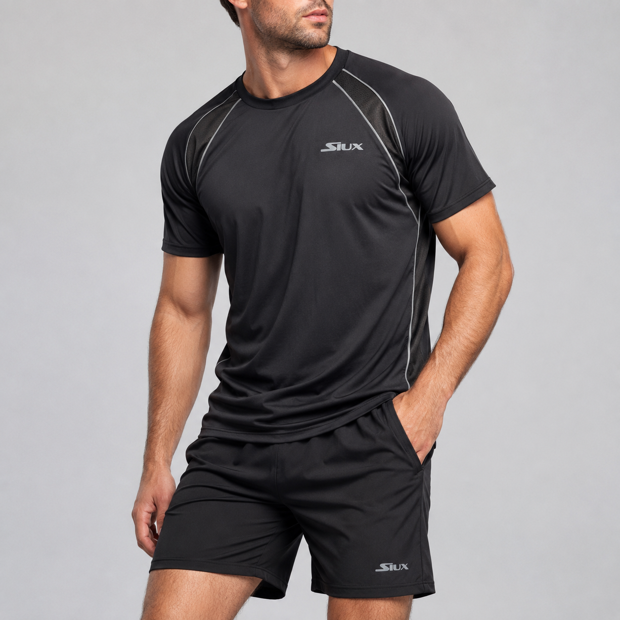Marškinėliai SIUX Match 24 Men Black (M)