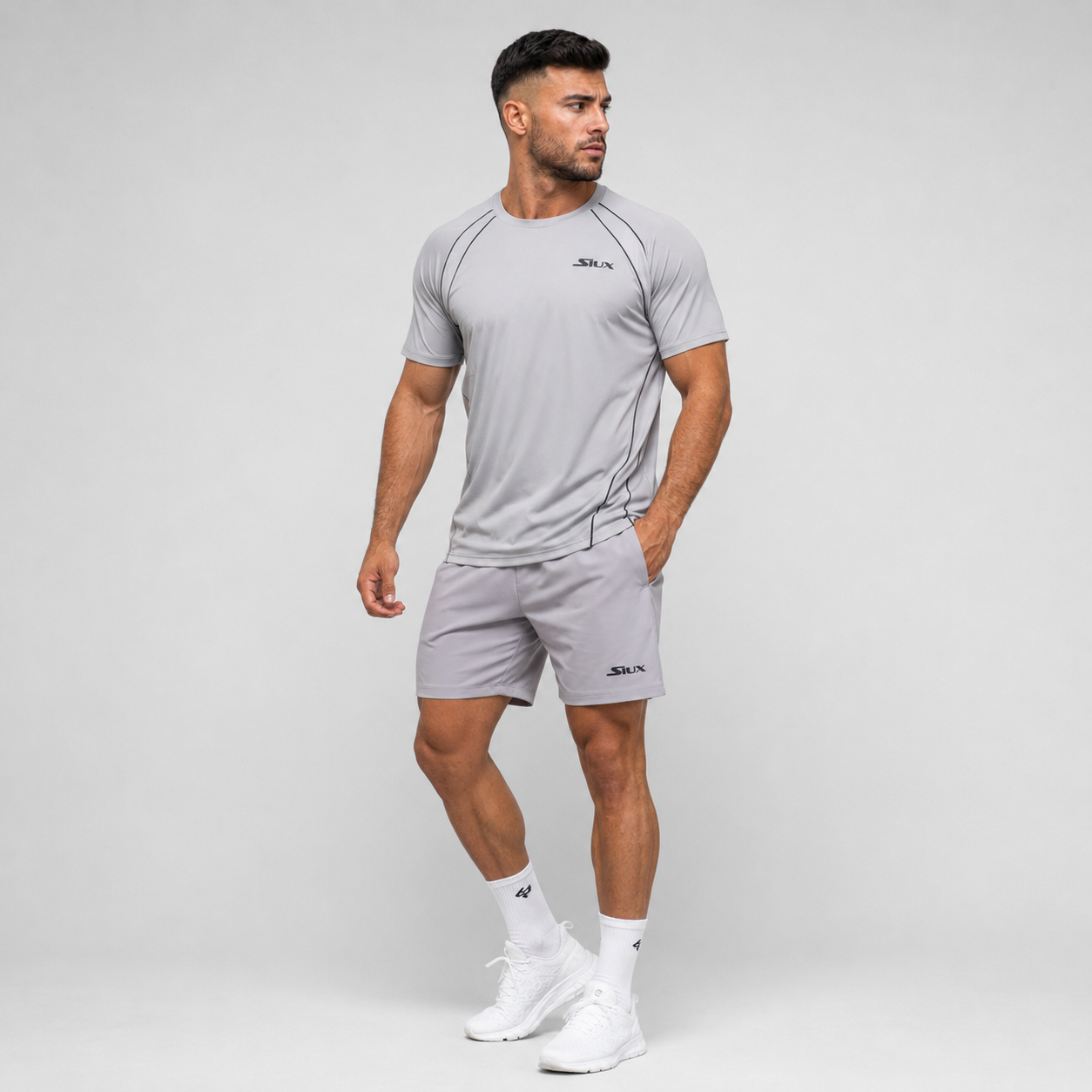 Marškinėliai SIUX Match 24 Men Grey (M)