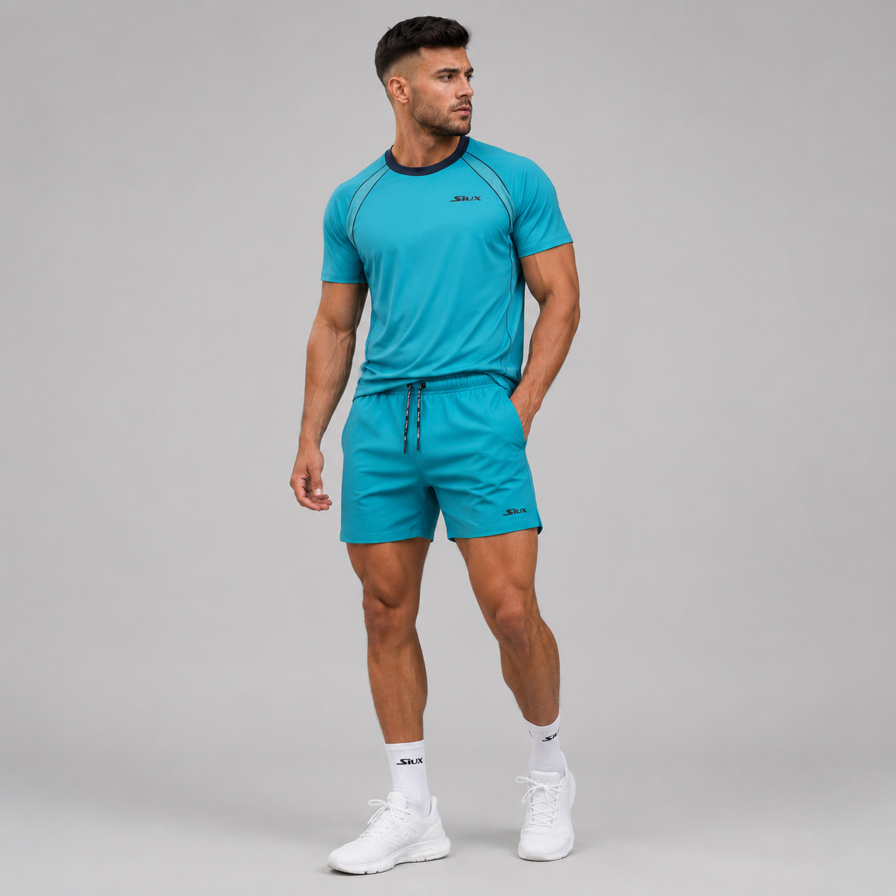 Marškinėliai SIUX Match 24 Men Turquoise (S)