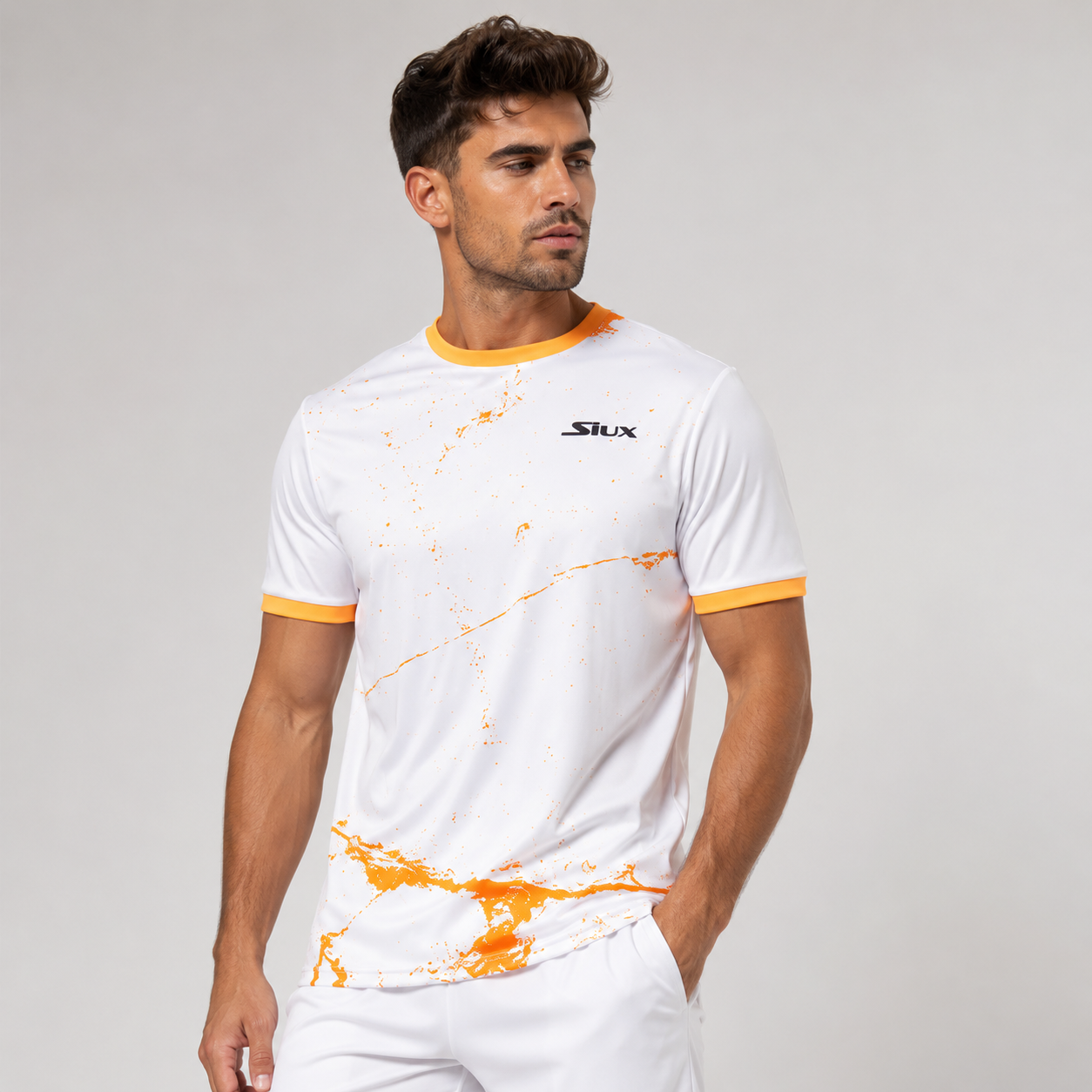 Marškinėliai SIUX Splash White Men (L)