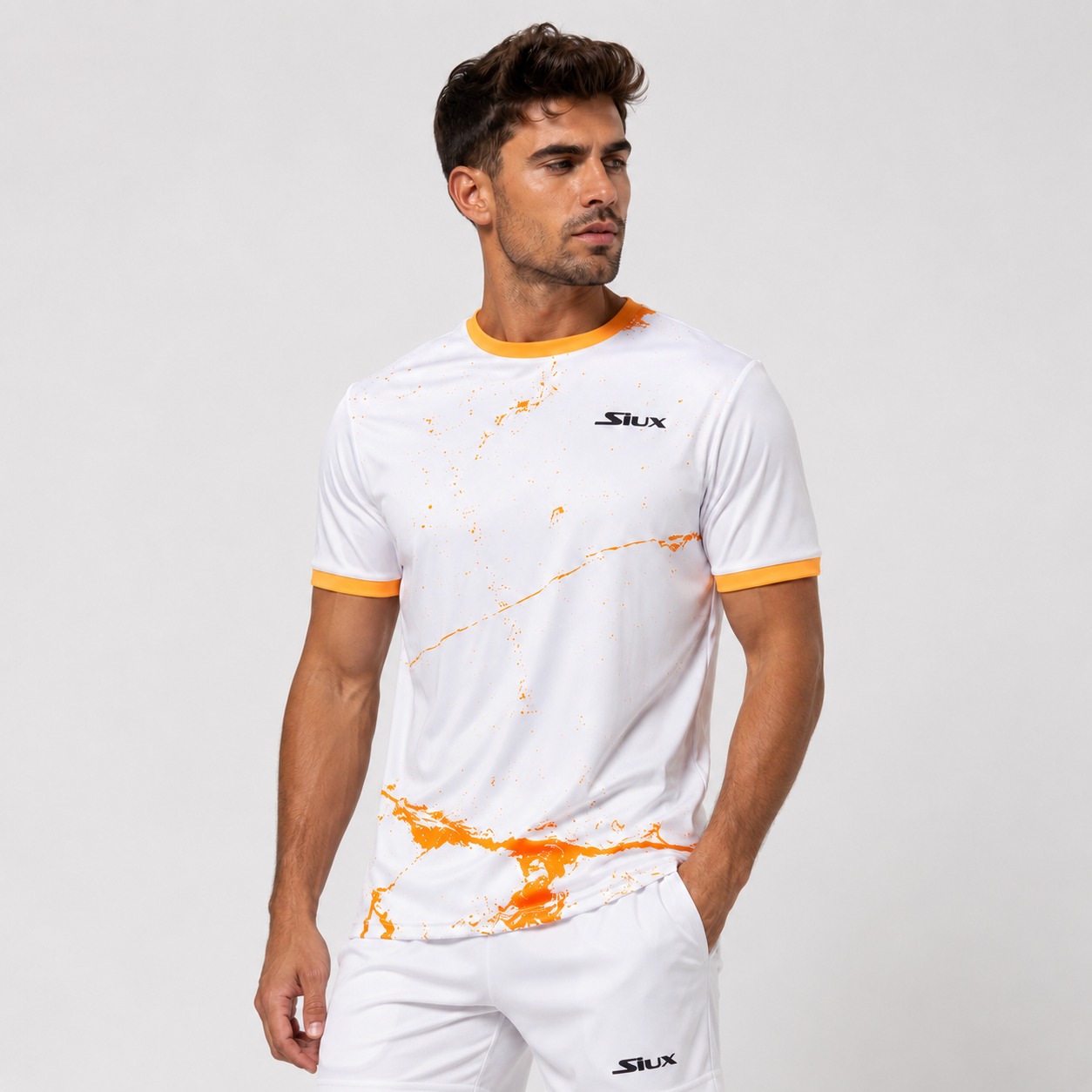 Marškinėliai SIUX Splash White Men (L)