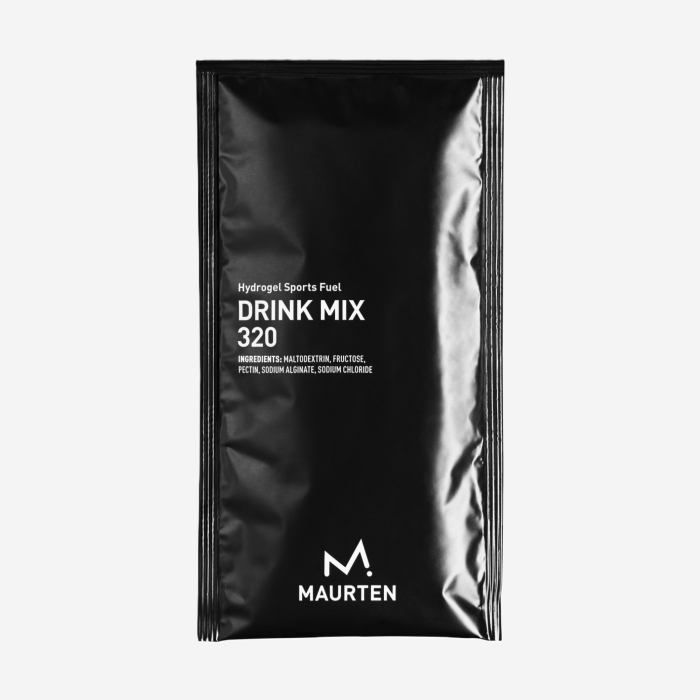 Maurten Drink Mix 320 angliavandenių gėrimo milteliai bėgikams ir dviratininkams, pakuotėje