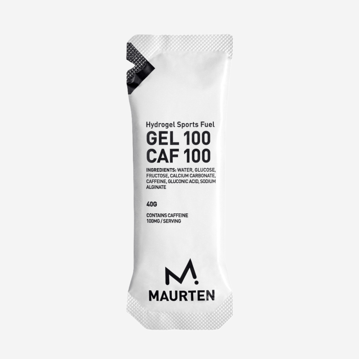 Maurten GEL 100 CAF 100 – with caffeine, energy gel for endurance sports, runners and cyclists, in a pack