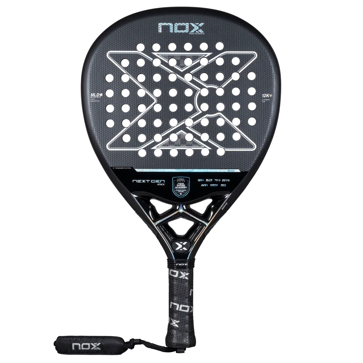Padelio raketė NOX Nextgen Pro Attack 12K NFA Series
