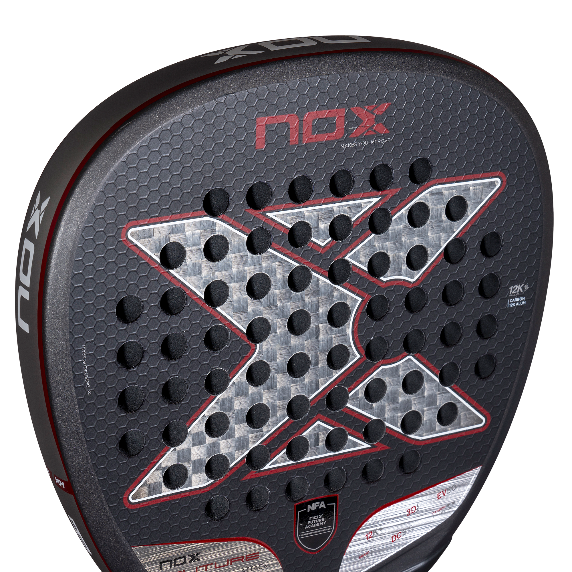 NOX 2025 Future ATTACK 12K ALUM Nox padelio rakete