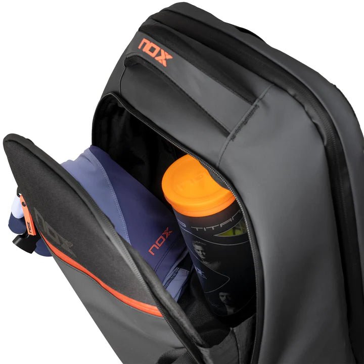 NOX LUXURY OPEN SERIES padelio kuprinė (sp. juoda/raudona) - FitZone