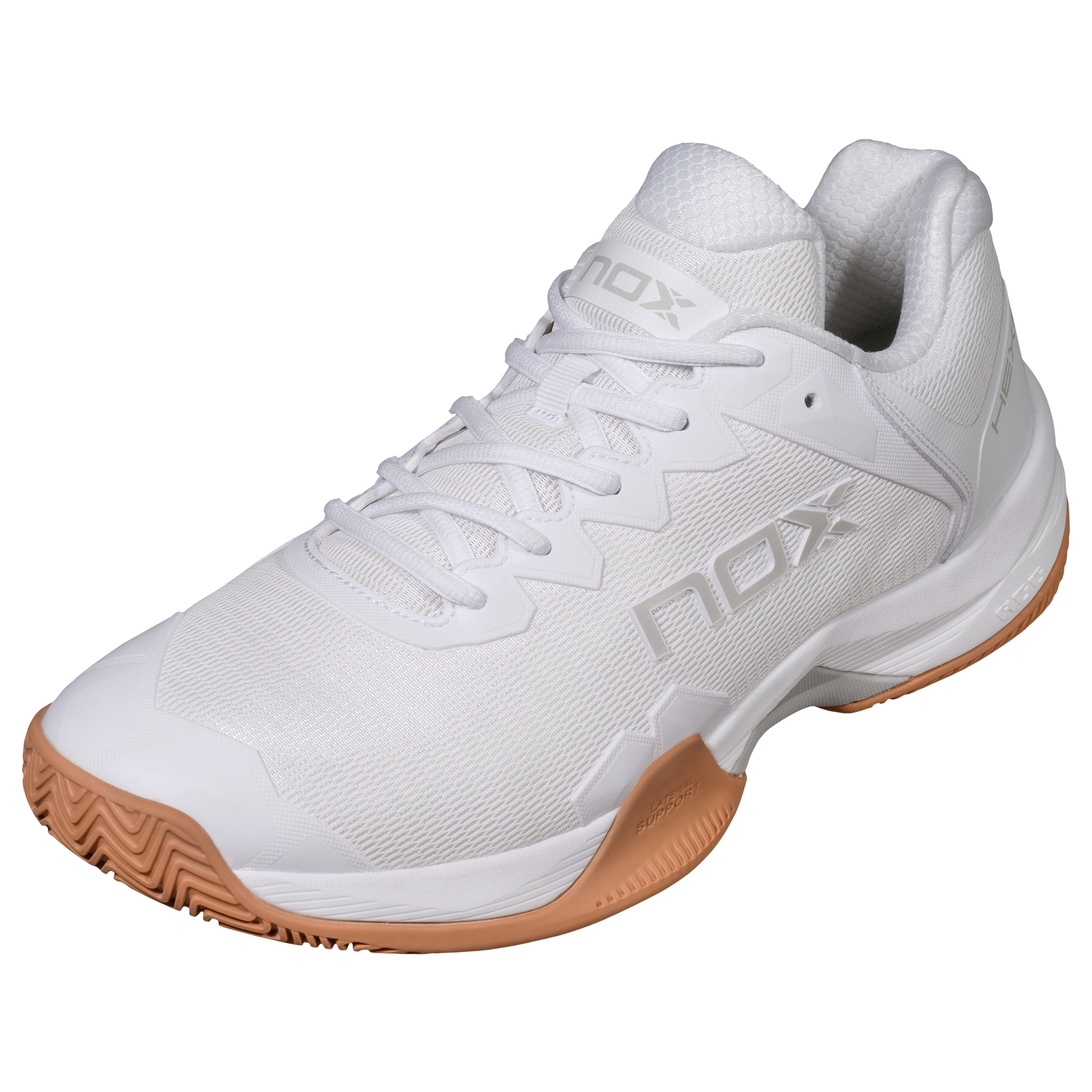 NOX ML10 Hexa White/Gum Rubber balti padelio batai 