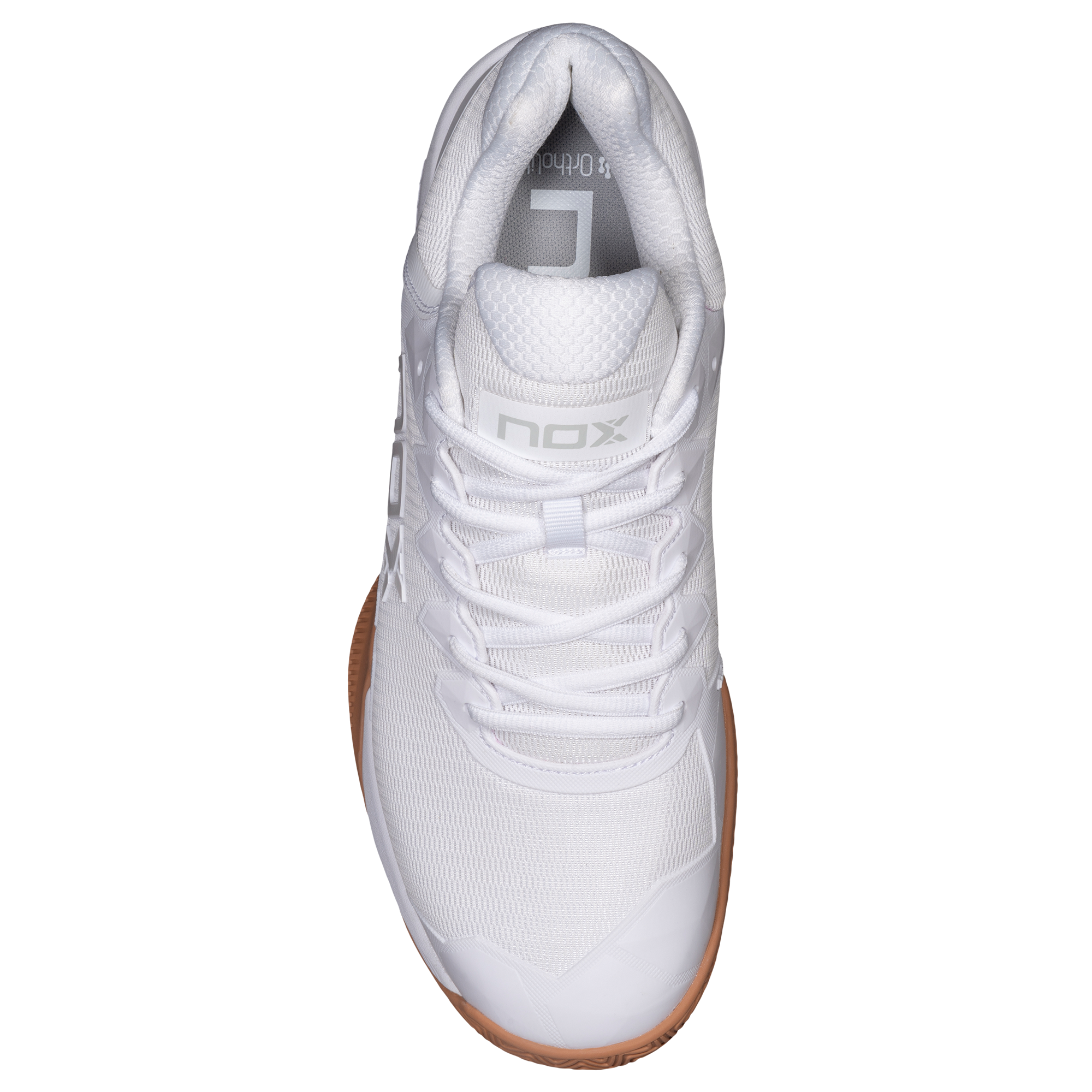 NOX ML10 Hexa White/Gum Rubber balti padelio batai 