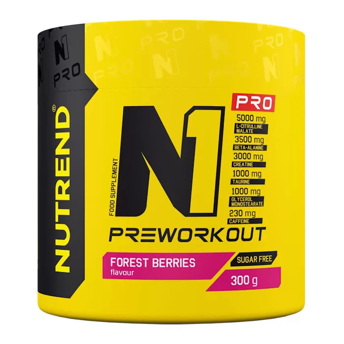 NUTREND "N1 PRO" PreWorkout stimulant with caffeine (230mg)