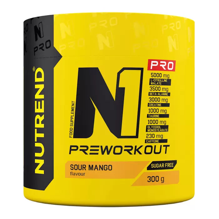 NUTREND "N1 PRO" PreWorkout stimulant with caffeine (230mg)