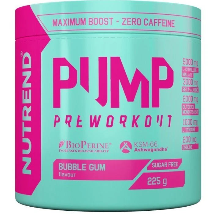 NUTREND PUMP PreWorkout предтренировочная добавка без кофеина