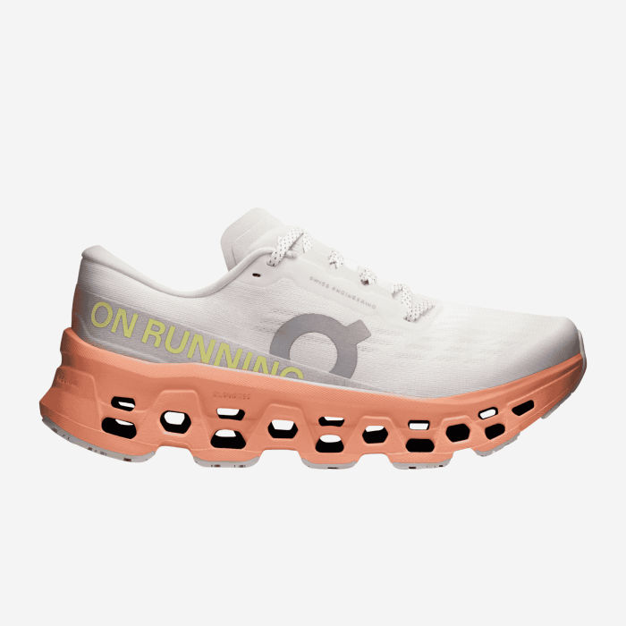ON CLOUDMONSTER 3 Women's Running Shoes (Sp. White/Pink) - FitZone