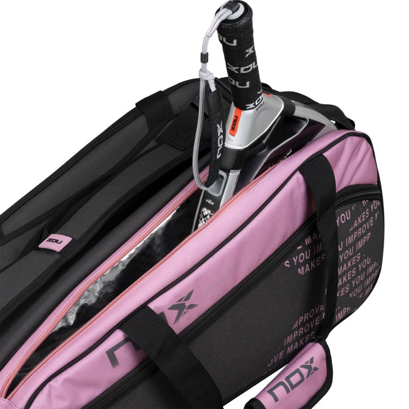 Padelio krepšys NOX Street series Grey/Pink