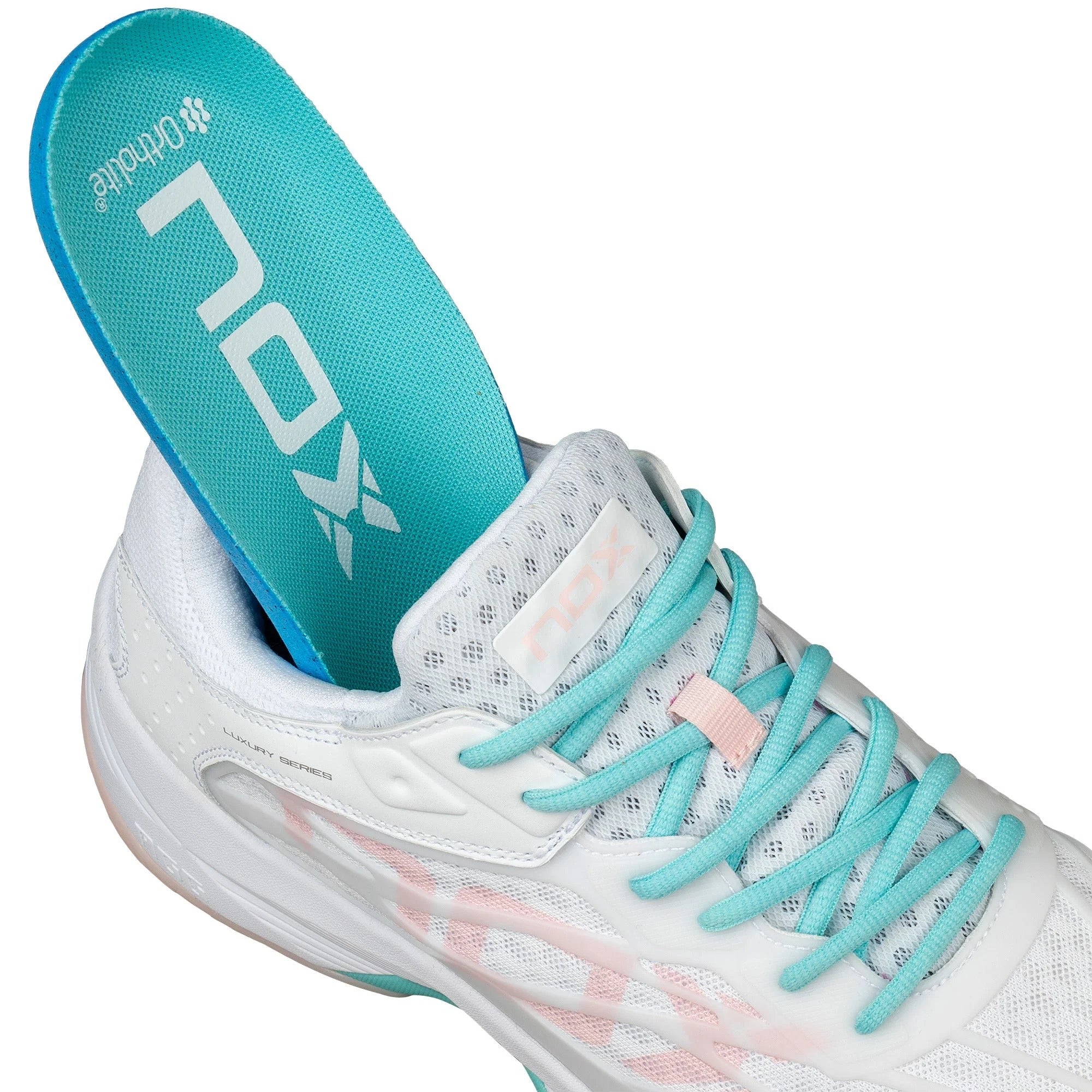 Padelio batai NOX AT10 Lux White/Potpurri (36)