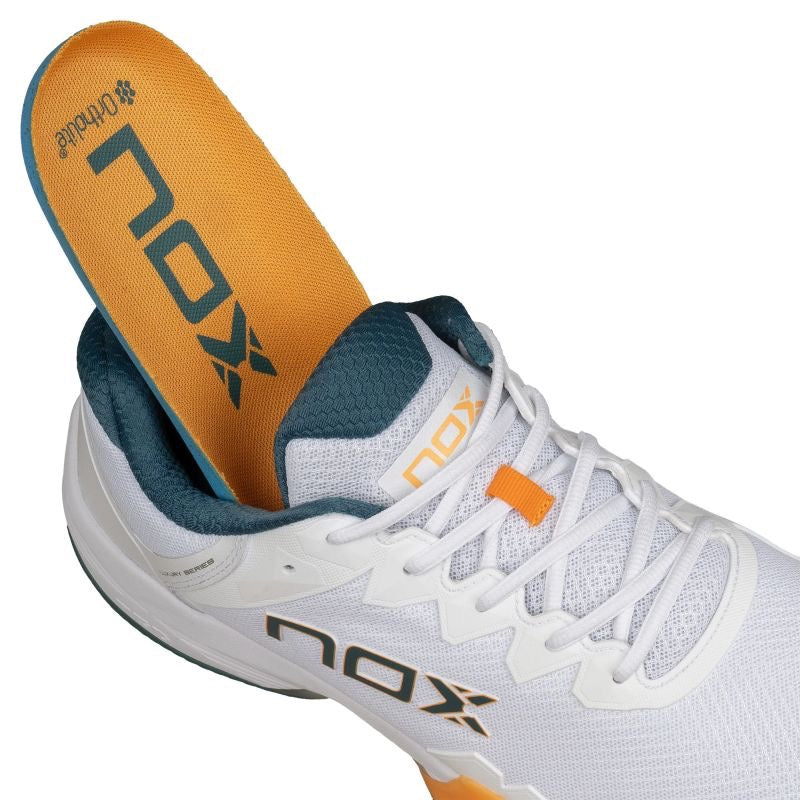 Padelio batai NOX ML10 Hexa White/Apricot (39)