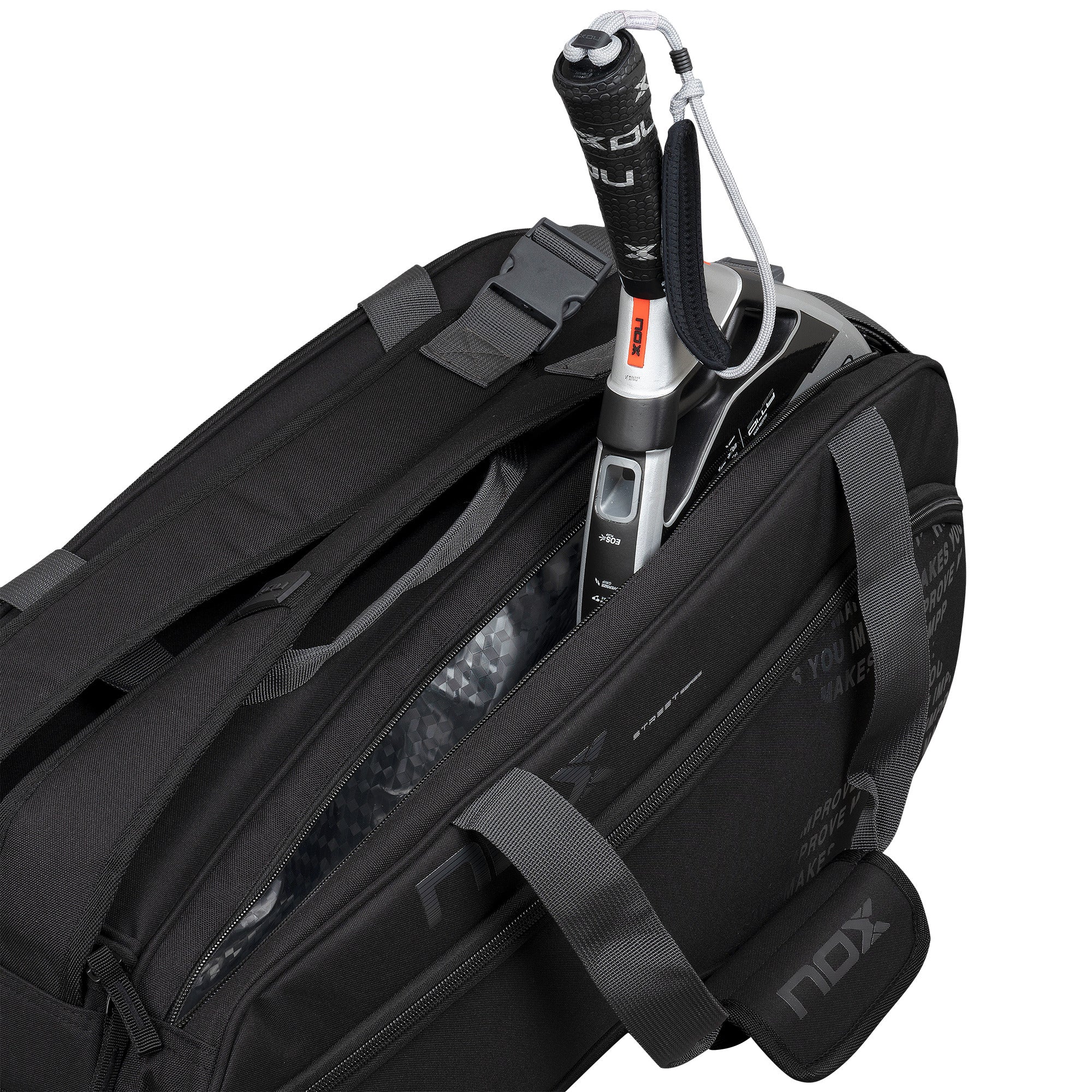 Padelio krepšys NOX Street Series Black/Grey