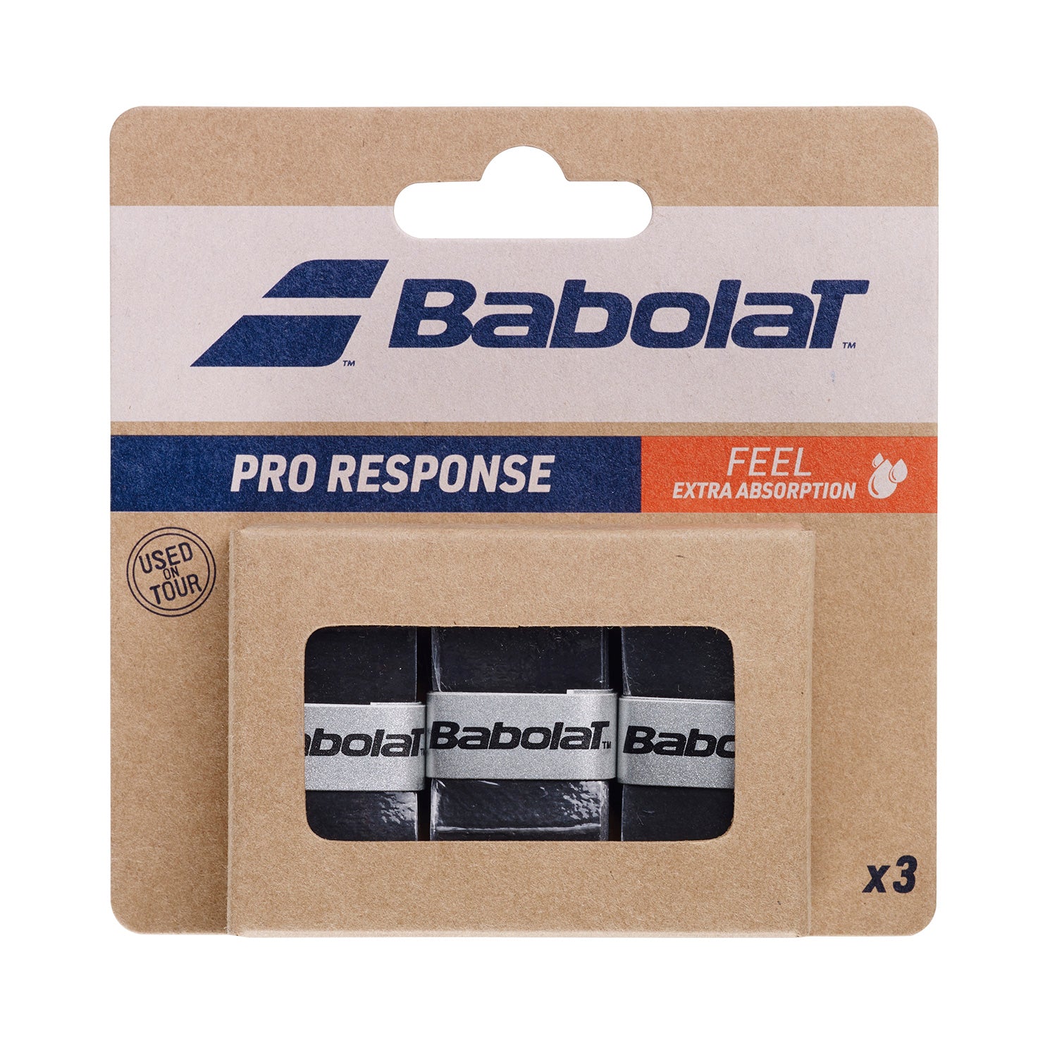 Koto apvijos BABOLAT Pro Response Black, 3 vnt