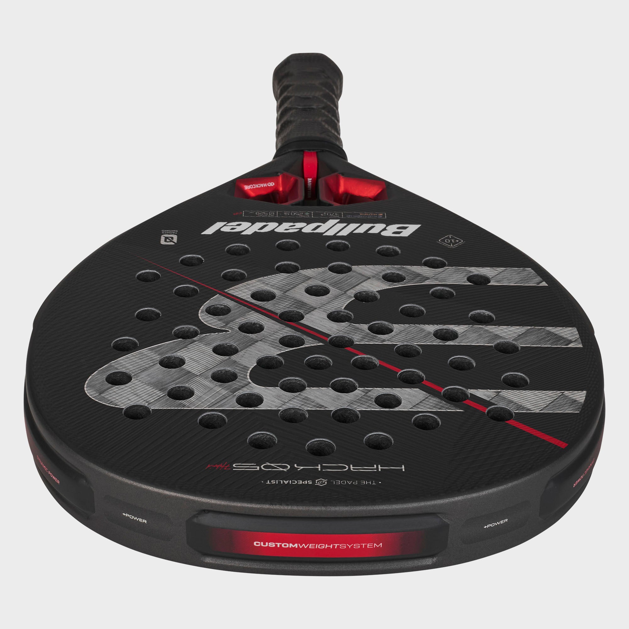 Padelio raketė BULLPADEL Hack 05 Hybrid 27