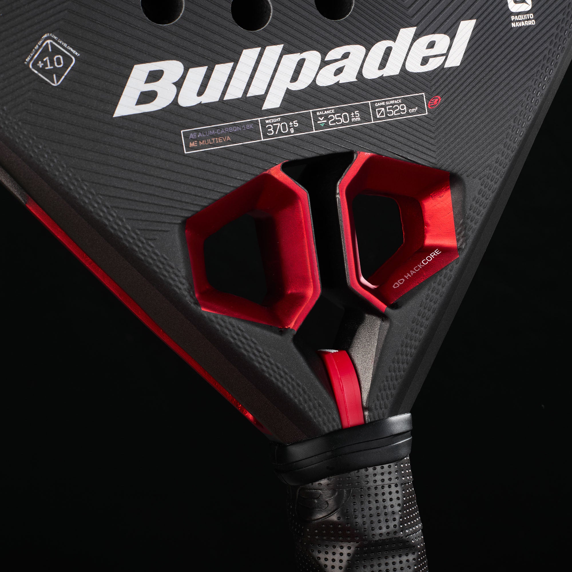 Padelio raketė BULLPADEL Hack 05 Hybrid 27