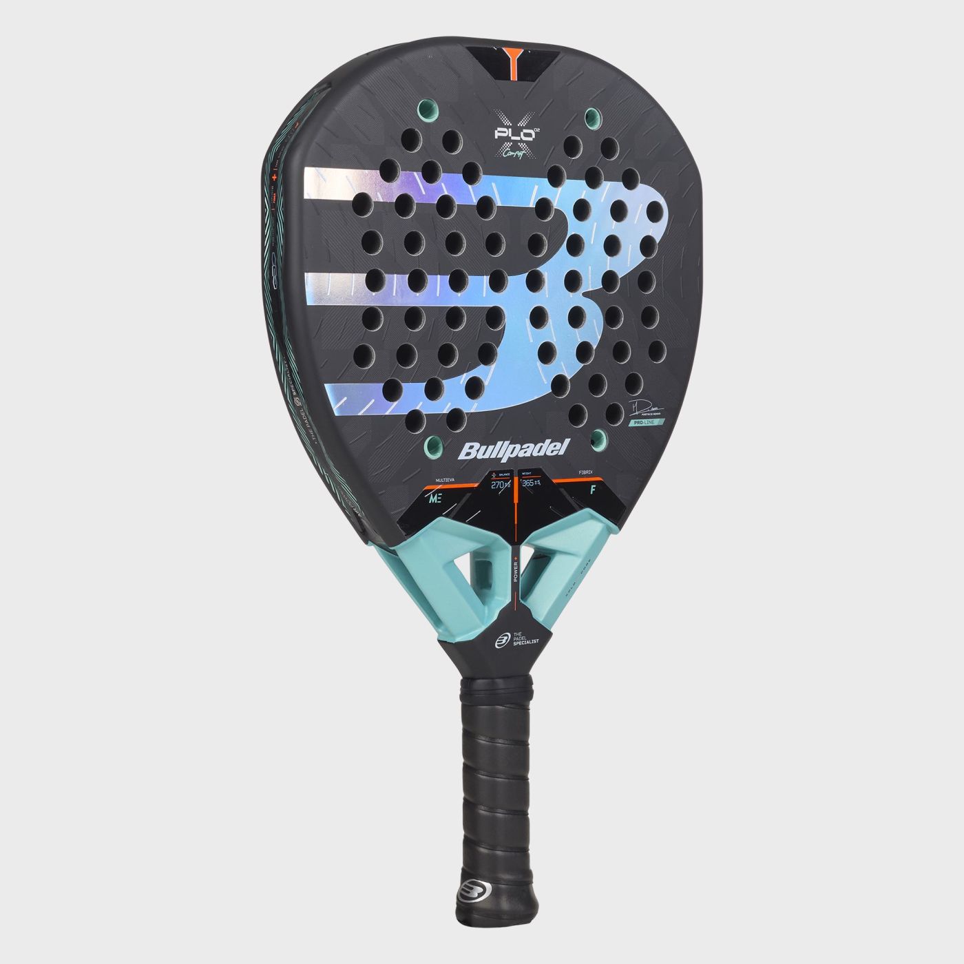 Bullpadel XPLO CMF 27 padelio raketė, galinė pusė