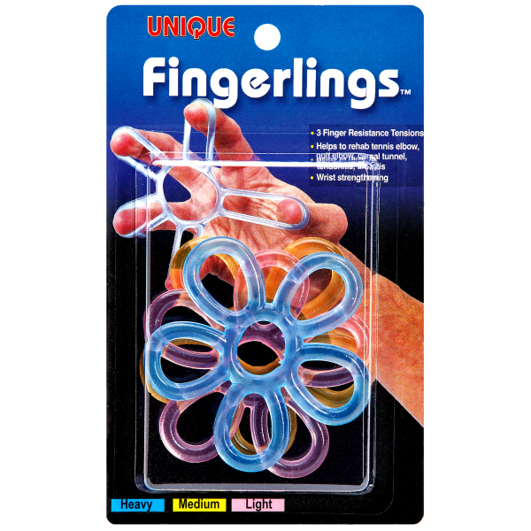 Pirštų treniruoklis Tourna Unique Fingerlings, 3 vnt