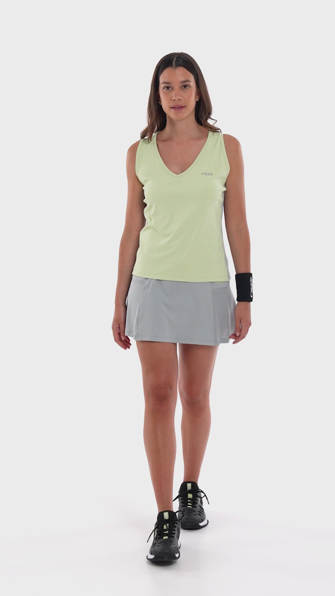 NOX PRO padelio sijonas Misty Grey