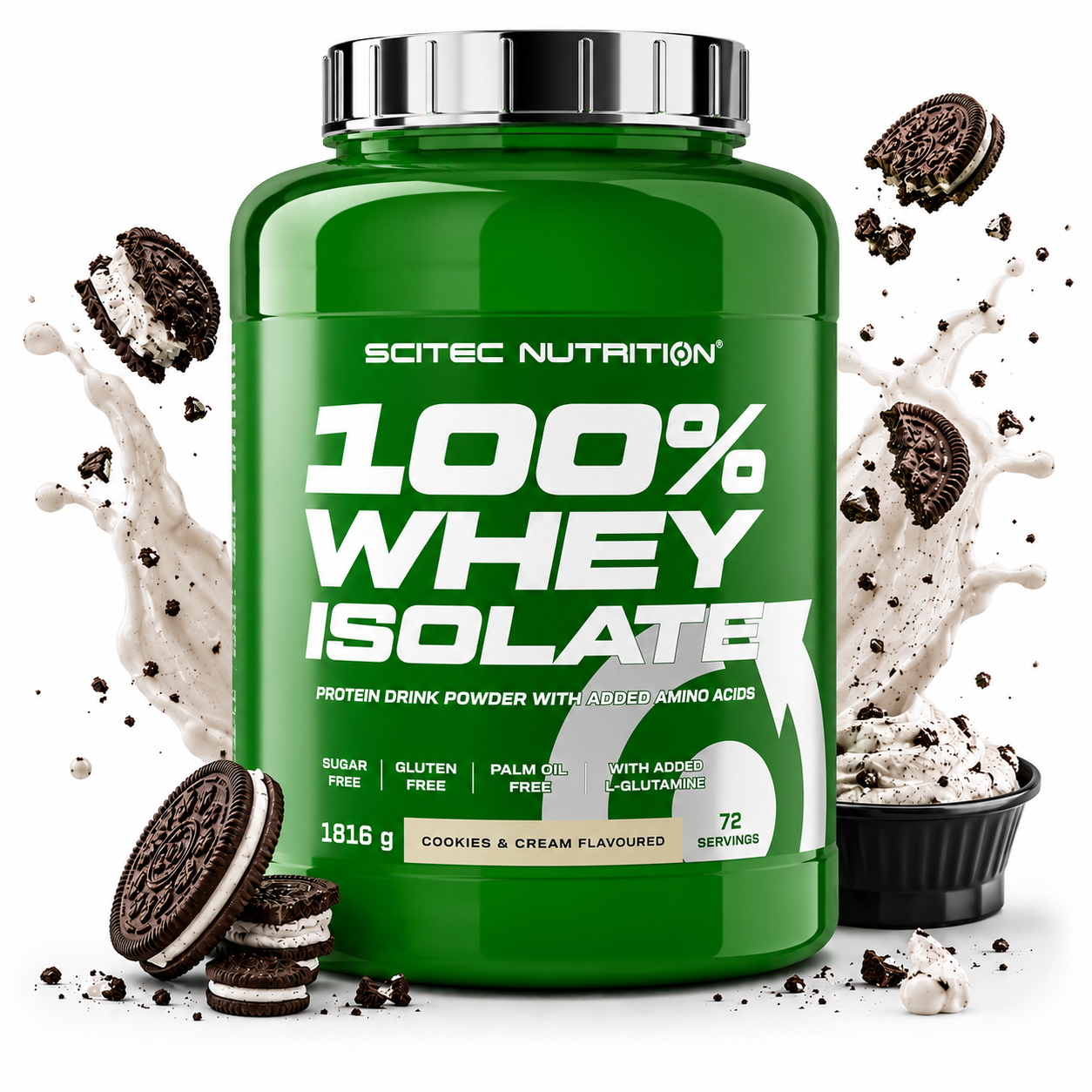 100% whey isolate cookies and cream