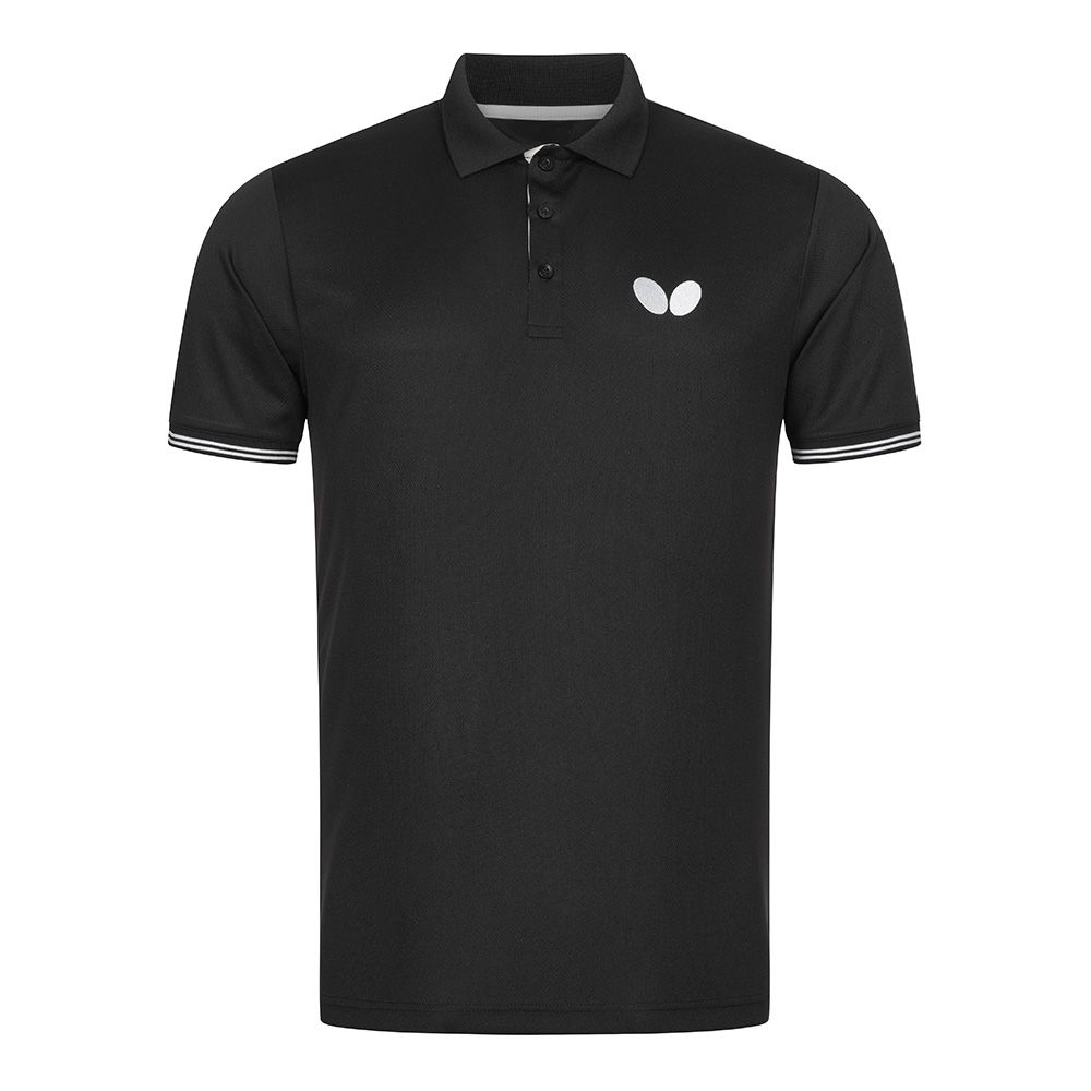 Butterfly Puren polo marškinėliai juoda