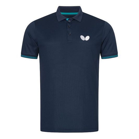 Butterfly Puren polo marškinėliai mėlyni