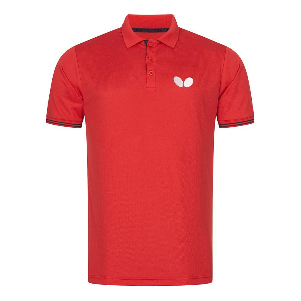 Butterfly Puren polo shirt red