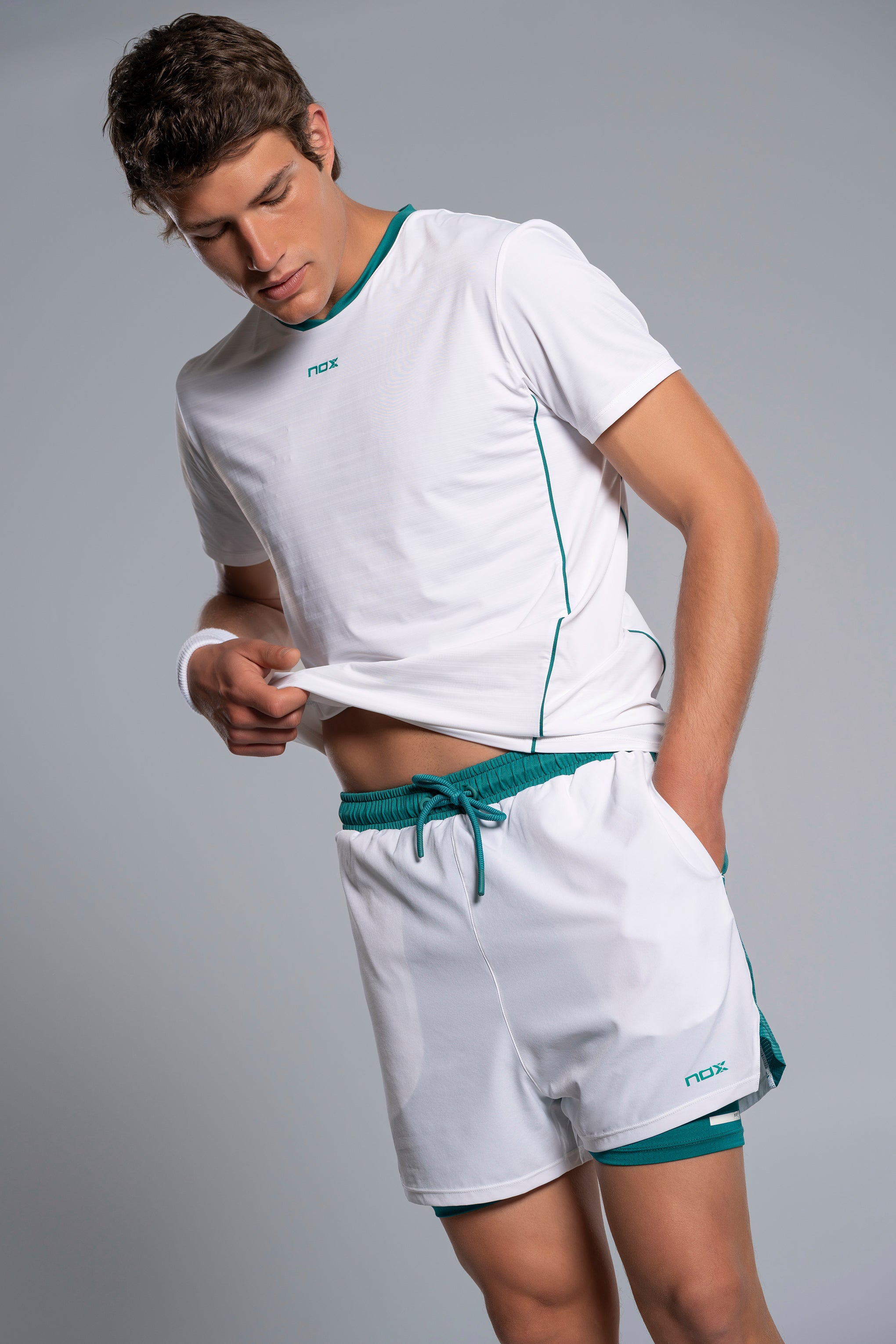 Šortai NOX Pro vyrams balti (XL)
