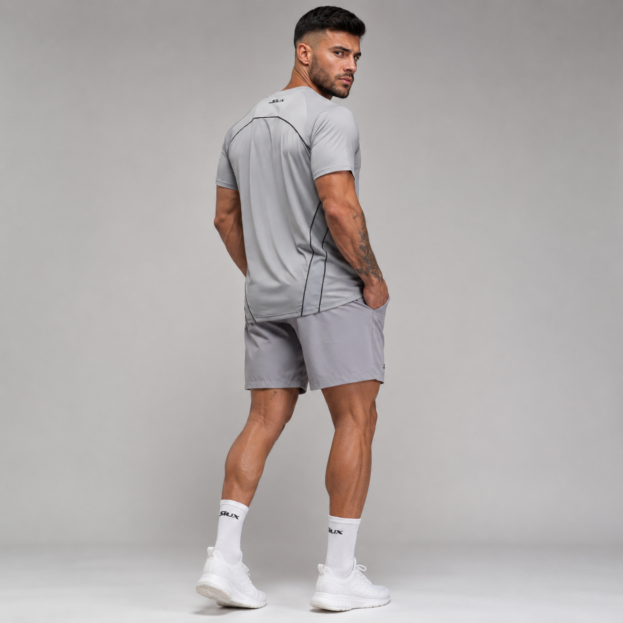 Šortai SIUX Match 24 Men Grey (M)