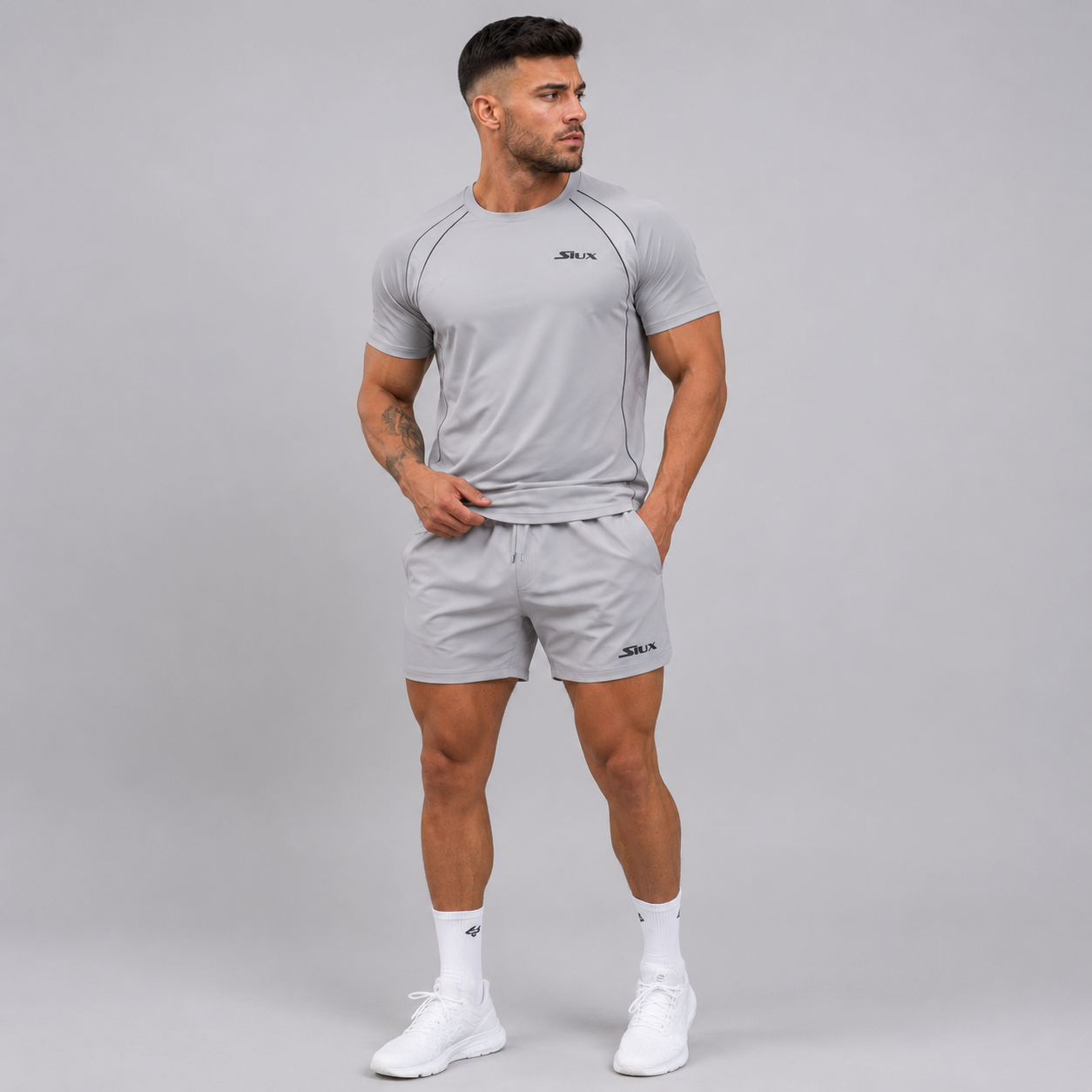 Šortai SIUX Match 24 Men Grey (M)