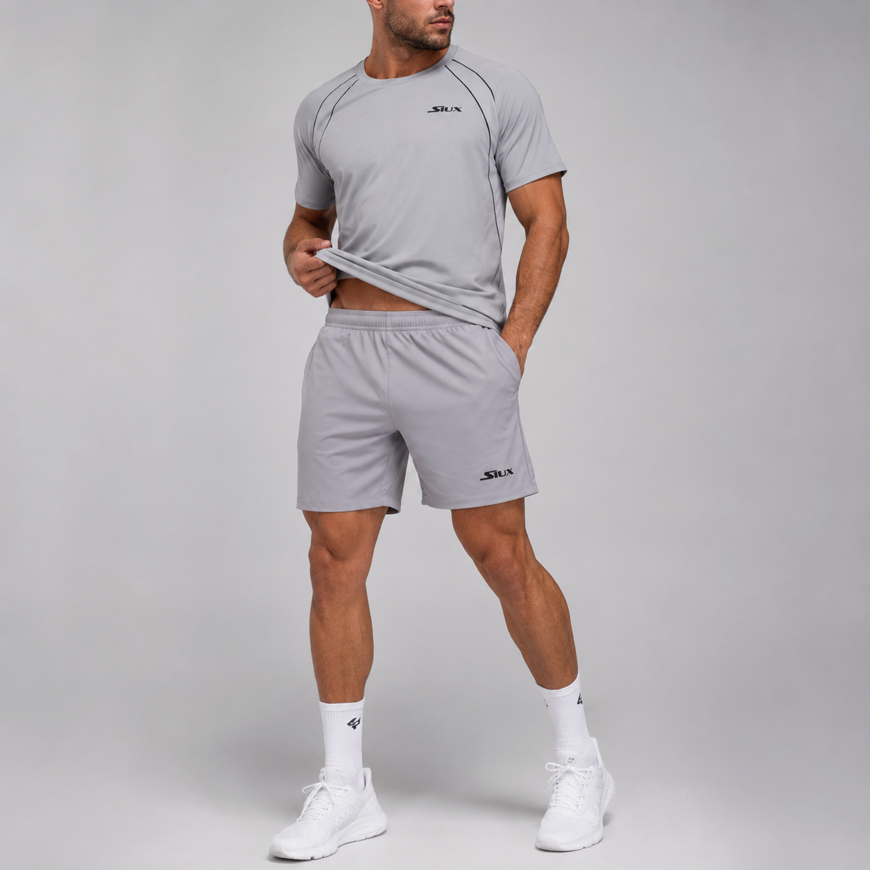 Šortai SIUX Match 24 Men Grey (M)