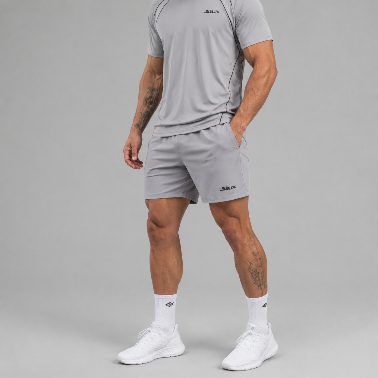Šortai SIUX Match 24 Men Grey (M)
