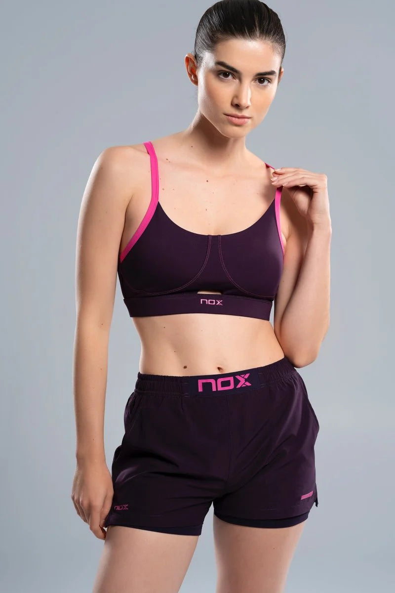 Sportinė liemenėlė NOX Pro Women Deep Purple (XL)