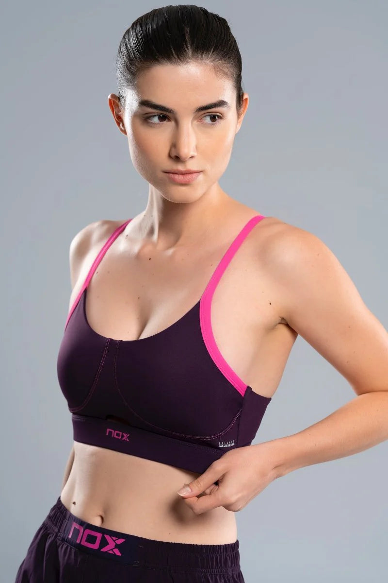Sportinė liemenėlė NOX Pro Women Deep Purple (XL)