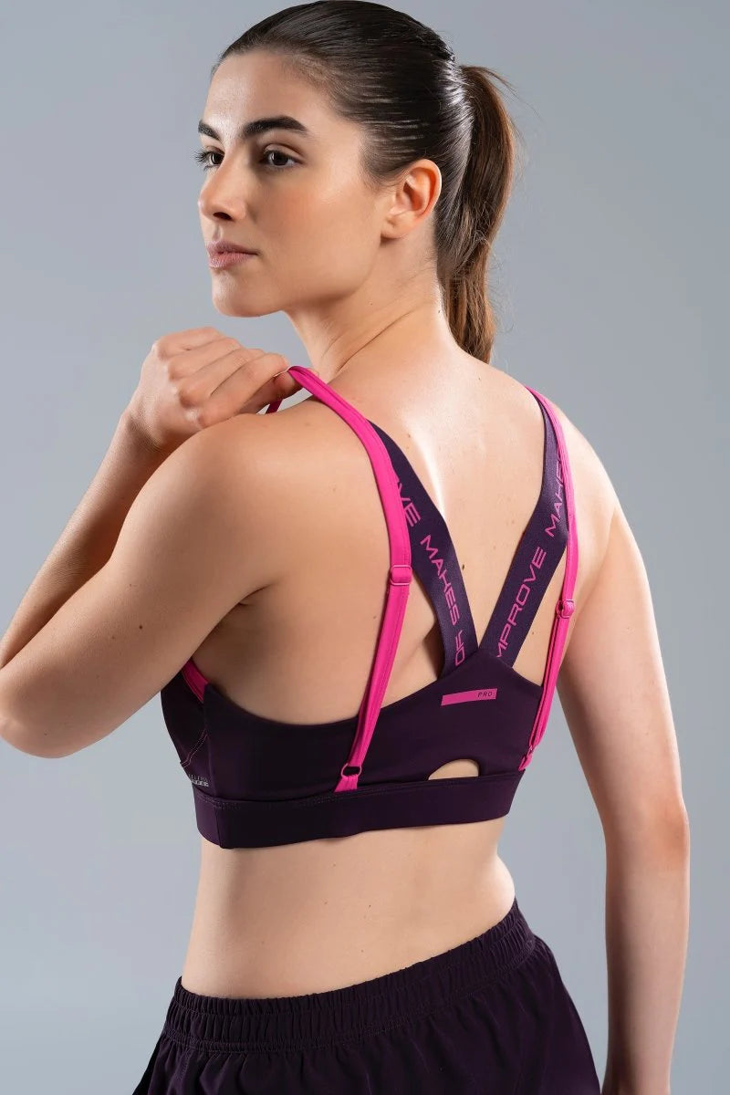 Sportinė liemenėlė NOX Pro Women Deep Purple (XL)