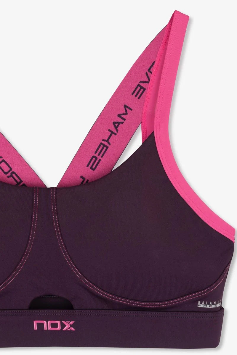 Sportinė liemenėlė NOX Pro Women Deep Purple (XL)
