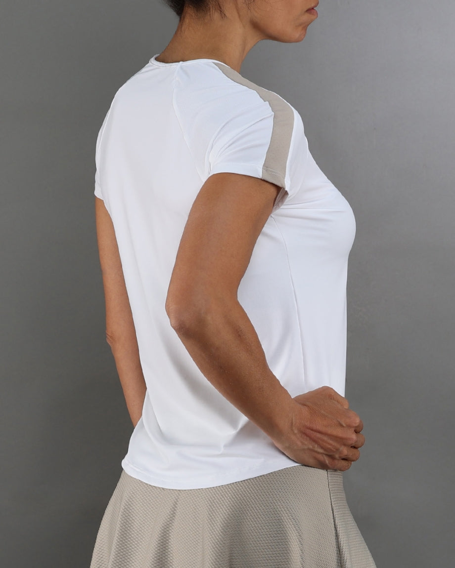 Marškinėliai ENDLESS Mesh II Women White Delave (L)