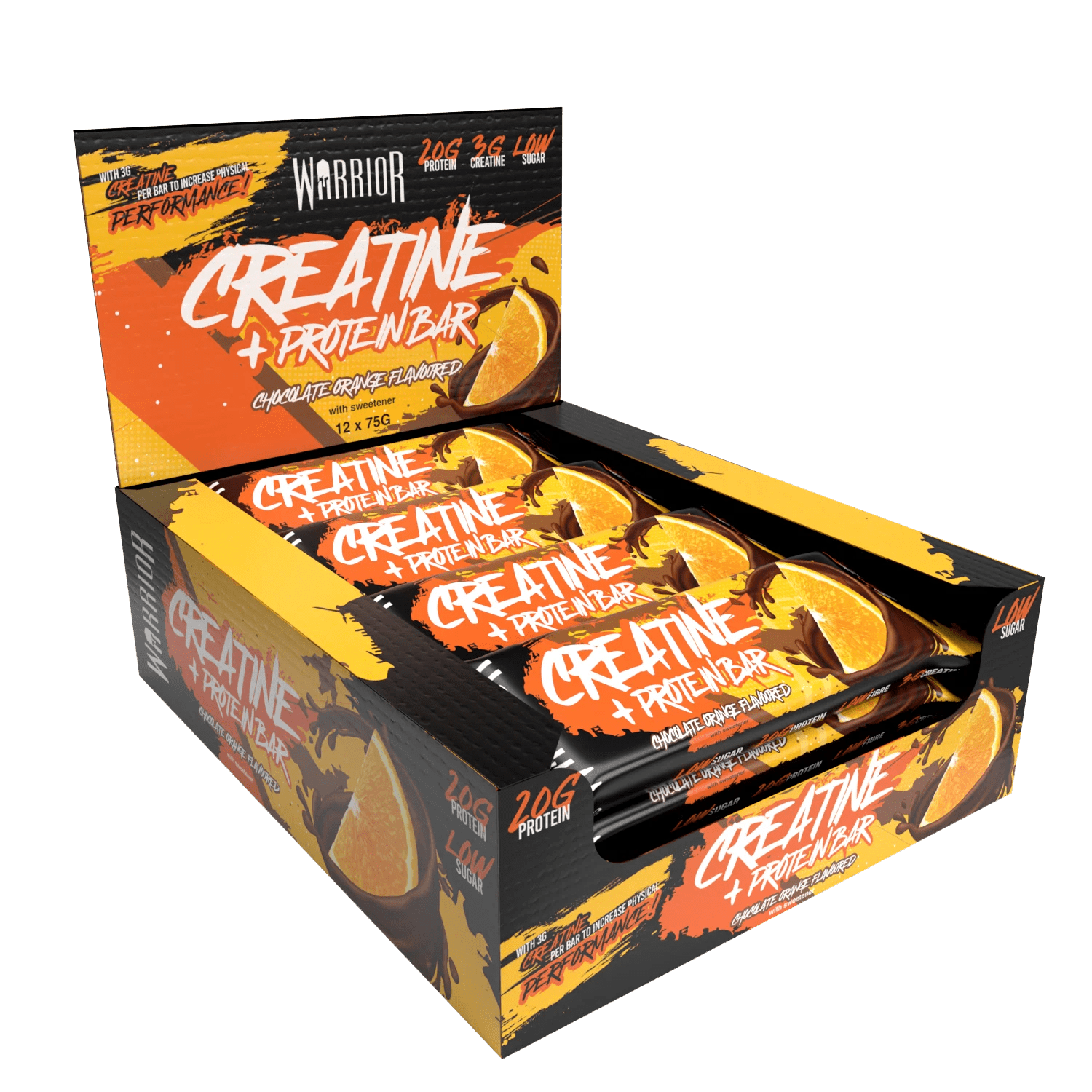 Warrior Creatine + Protein batonėlis 75 g - FitZone