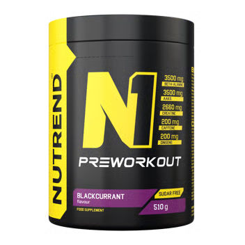 NUTREND "N1" PreWorkout stimuliantas su kofeinu (200mg)